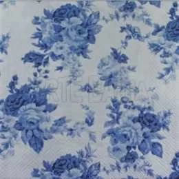 Rosas Azuis no Fundo Branco (016)