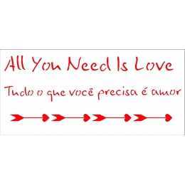 OPA 2322 - Frase Amor - 7x15cm