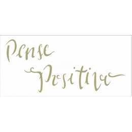 OPA 2489 - Frase Pense Positivo - 7x15cm