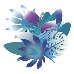 Stencil de Acetato Litoarte 20x20 - STXX066 - Folhas