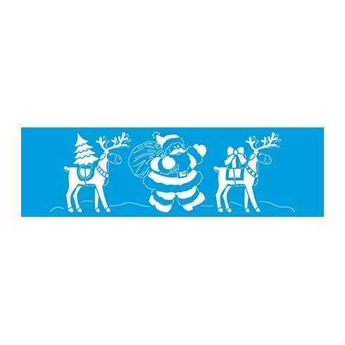Stencil de Acetato Litoarte 8,4x28,6cm - STN051 - Natal Stencil de Acetato Litoarte 8,4x28,6cm - STN051 - Natal