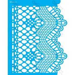 Stencil de Acetato OPA 20x25cm - OPA 2632 - Negativo Renda II