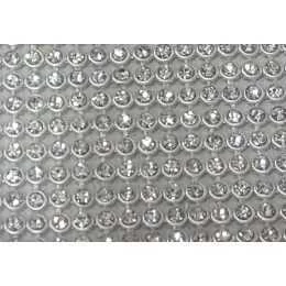 Cartela Adesiva - Manta de Strass Prata