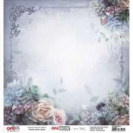 Folha para Scrapbook Dupla Face - OPA2644 - Flor Diversas 2