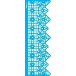 Stencil de Acetato OPA 10x30cm - OPA 2683 Negativo Renda VIII