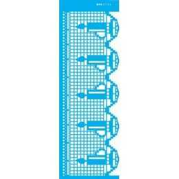 Stencil de Acetato OPA 10x30cm - OPA 2735 Negativo Renda Vela