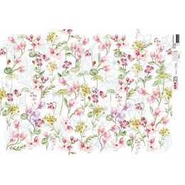 Papel para Decoupage-Opapel 2819-Flores Micro IV