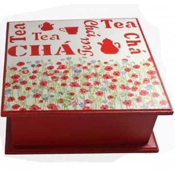 Caixa de Chá 4 Divisões -...