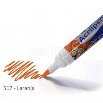 Caneta Para Tecido 517 Laranja