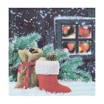 Guardanapo Noite natalina,...