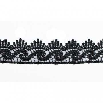 Renda 60212/40 - 1m - Preta