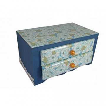 Caixa de Biju - Azul Escuro...