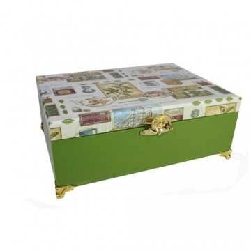 Caixa de Chá 6 Divisões -...