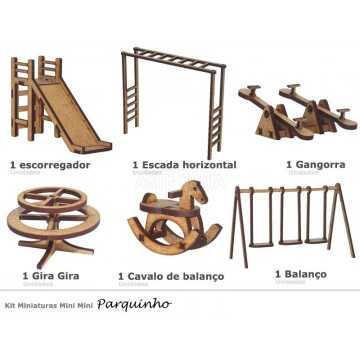 Miniatura em MDF - Kit...