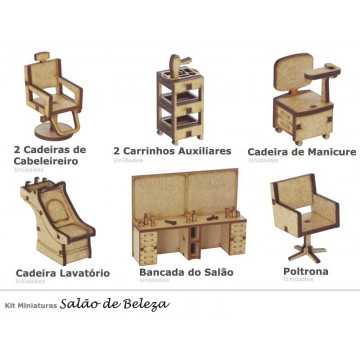 Miniatura em MDF - Kit...