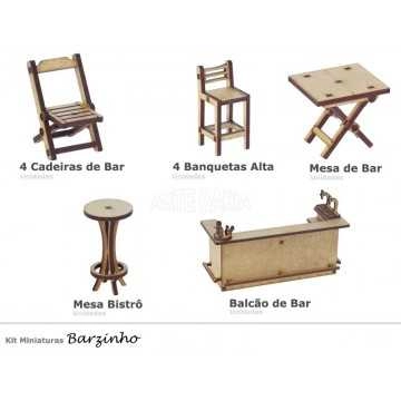 Miniatura em MDF - Kit...