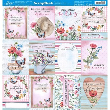 Folha para Scrapbook Dupla...