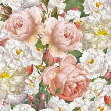 Guardanapo Flores Rosas...