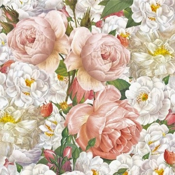 Guardanapo Flores Rosas...