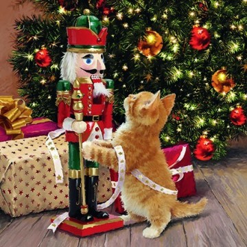 Guardanapo gato e...