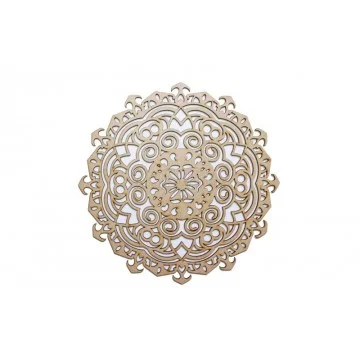 Aplique em MDF - Mandala...