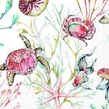 Guardanapo Animais Marinhos...