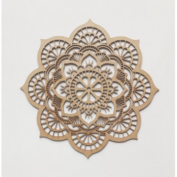 Aplique em MDF - Mandala...