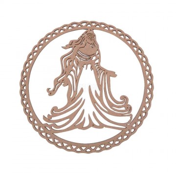 Aplique em MDF - Mandala...