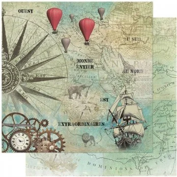 Folha para Scrapbook Dupla...