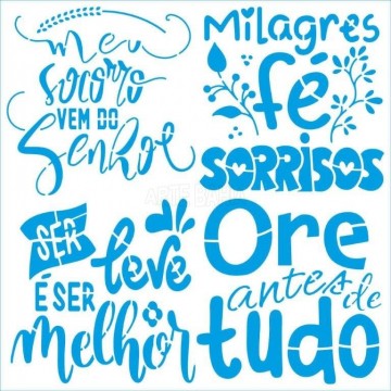 Stencil de Acetato Litoarte...