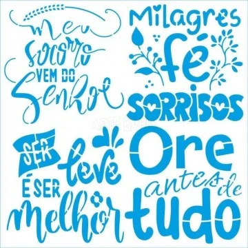 Stencil de Acetato Litoarte...