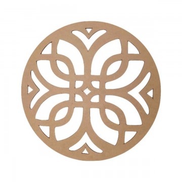 Aplique em MDF - Mandala...