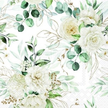 Guardanapo Folhas e Flores...