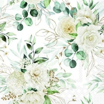 Guardanapo Folhas e Flores...