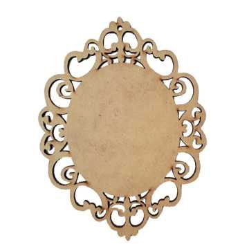Aplique em MDF - Placa Oval...