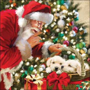 Guardanapo de Natal - Papai...