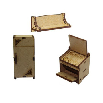 Miniatura em MDF - Kit...