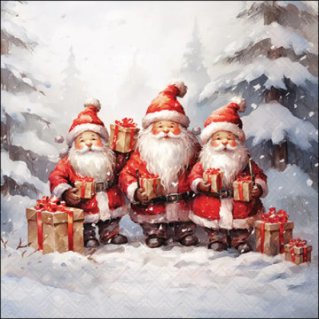 Guardanapo de Natal - Papai...