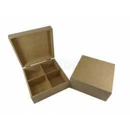 Caixa em MDF de Chá com 4...