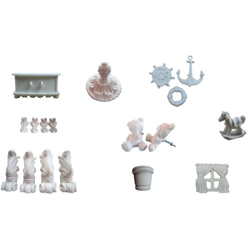 RESINA - Móveis, Enfeites, Puxadores e Pés de Caixa